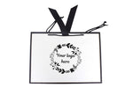 Custom Printed Matt Laminated Gift Bags with Ribbon | Black | Large  -  440x320x120mm