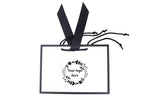 Custom Printed Matt Laminated Gift Bags with Ribbon | Black | Medium- 310x220x120mm