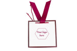 Custom Printed Matt Laminated Gift Bags with Ribbon | Burgundy | Small - 230x220x90mm