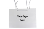 Custom Printed Matt Laminated Gift Bags with Ribbon | White | Large  -  440x320x120mm