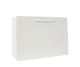 White Matt Laminated Paper Bags with Rope Handles | Medium - 310x220x120mm